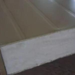 Стеновые сэндвич панели RAL1015 - бежевые , RAL9003  - белые,  толщина 50мм
