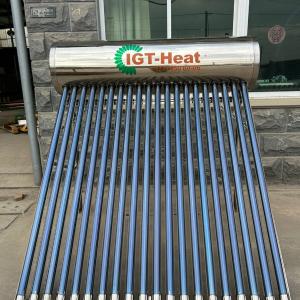 Quyosh suv isitgichi 200L Bosimsiz, zanglamas metaldan