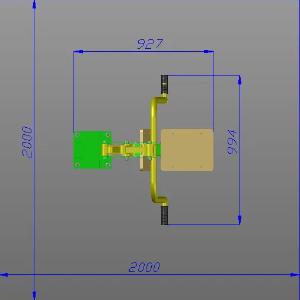 Уличный тренажер «Жим от груди» Код 3001