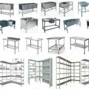 Zanglamaydigan po'latdan yasalgan mebel