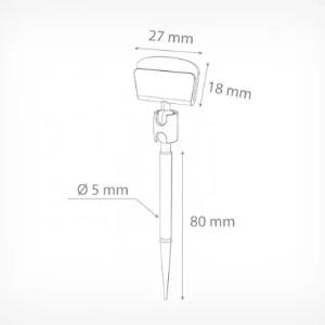 Шарнирный ценникодержатель Иголка