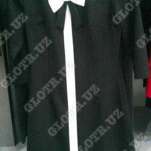 Черное платье с бантиком