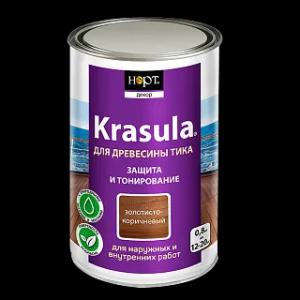 Защитно-декоративный состав «Krasula для древесины тика»