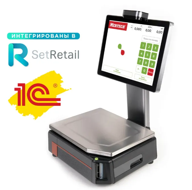 Tarozilar MERTECH M-ER 727 PM-32.5 (VISION-AI 15", USB, Ethernet, Wi-Fi)
