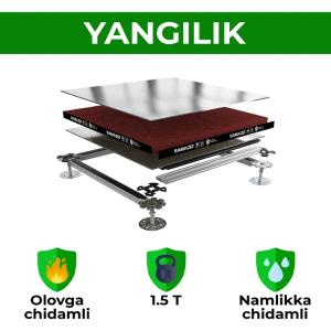 SamAziz Falshpol 38 mm, yong'inga va namlikka chidamli AquaGreen DSP / Uzbekiston