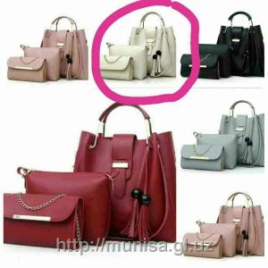 Женская сумка бежевая