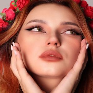#1538 0.00 2PS с Каплей Цветные КАРИЕ линзы, 2 Линзы+Капли для глаз в Подарок.