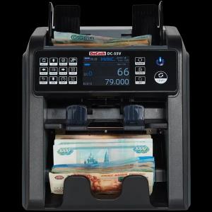 МУЛЬТИВАЛЮТНЫЙ СЧЁТЧИК БАНКНОТ 2-Х КАРМАННЫЙ (2 CIS) DOCASH DC-55V
