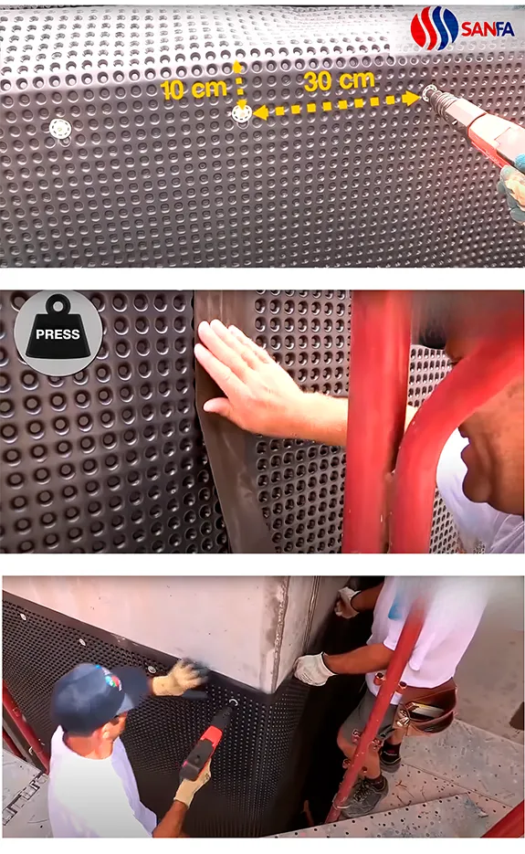 Профилированная дренажная мембрана HDPE