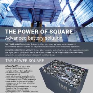 Tortishish batareyalari 24V, 48V, 80V (2040Ah gacha) TAB PSQ
