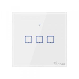 WiFi выключатель Sonoff Touch T0 (EU, 3 Gang, White)