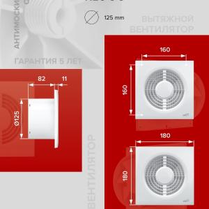 Ventilyator nakladnoy Neo D125 setka Era