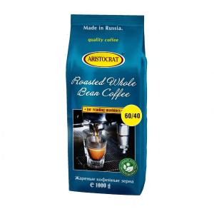 Кофе в зернах для вендинга 1кг ресторанов и кафе. Арабика 60/40