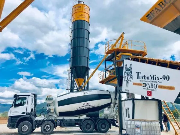 Turbomix-90 mobil beton aralashtirish zavodi