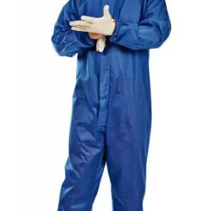 Bir martalik steril kombinezon, ko'k rangli