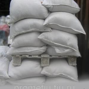 Известь негашеная в мешках