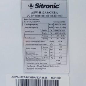 Кондиционер Sitronic Low voltage Inverter