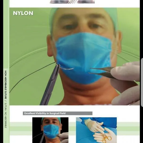Monofilament jarrohlik poliamid NEYLON (Polyamid-6). Oftalmologik.