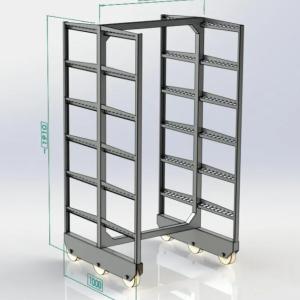 Тележка колбасная для термокамеры