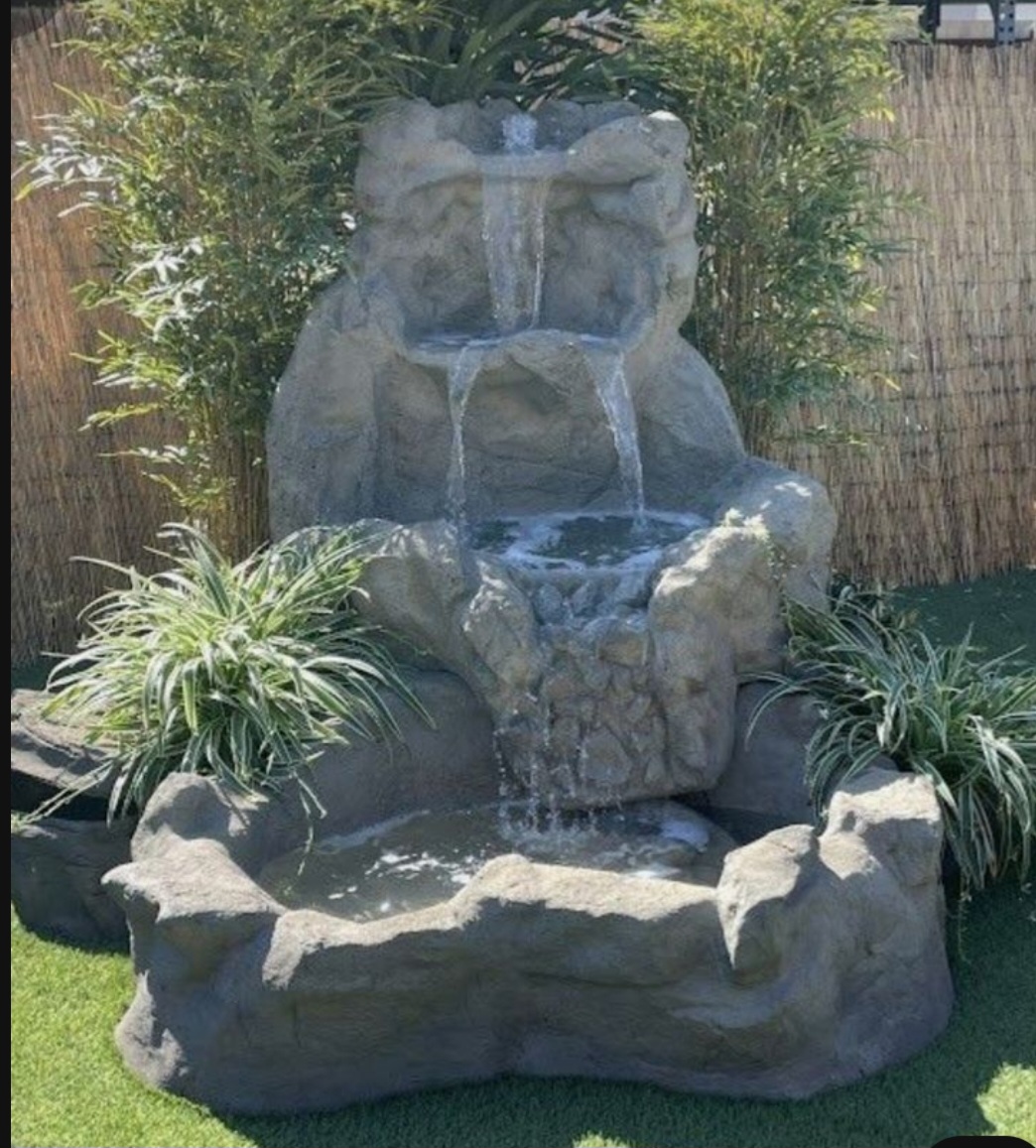 Водопад искусственные камнями види скал 