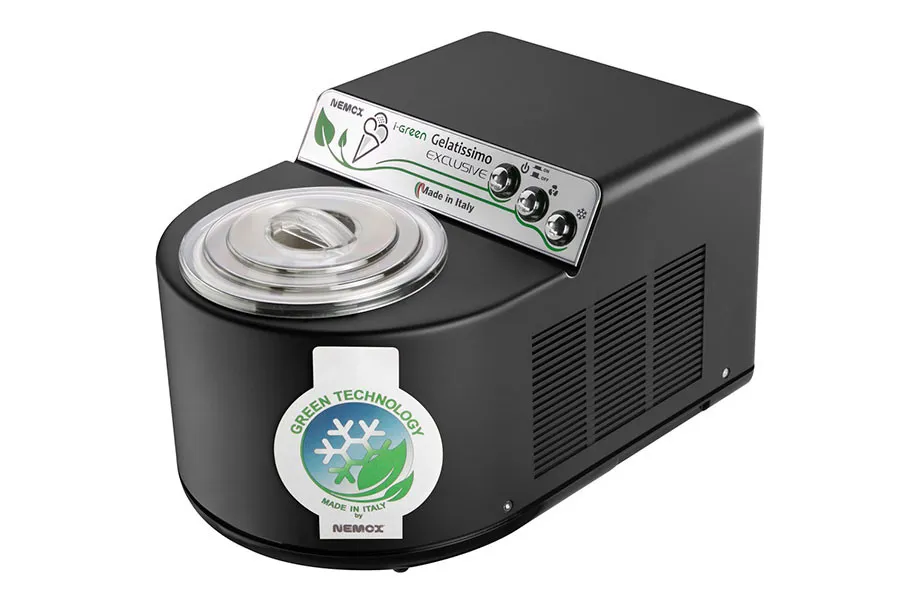 i-Green серияли Gelatissimo Exclusive Black компрессорли музқаймоқ ишлаб чиқаргич