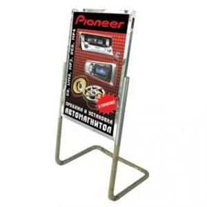 Штендер никелированный