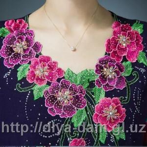 Ayollar uchun kashta tikilgan jumper