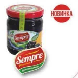 Джем Черная смородина 0,43л/1 банка