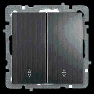  Выключатель Двухклавишный Проходной (Одинарный) (Реверс))