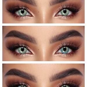 S3-671 TOPAZ BLUE  0.00  Цветные ГОЛУБЫЕ контактные линзы, для красоты. 1 Линза