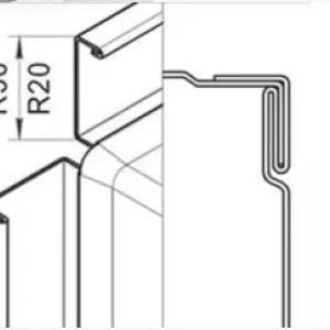 To'rtburchaklar havo kanallari. Ulanish turi: TDF