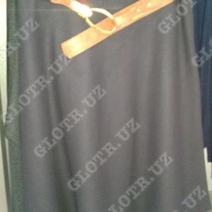 Юбка-солнце темно синего цвета