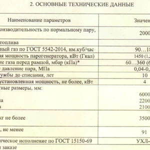 Парогенератор ПГ-2000 Россия 