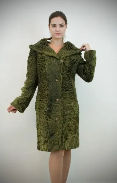 Шуба из каракуля "СЕВЕРИНА"