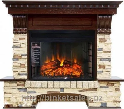 Elektr kamin burchagi Per Lyuks
