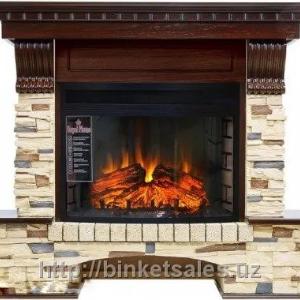 Elektr kamin burchagi Per Lyuks