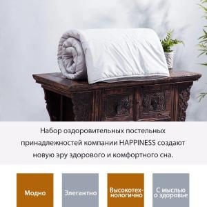 Турмалиновый наматрасник с отрицательно заряженными ионами Happiness