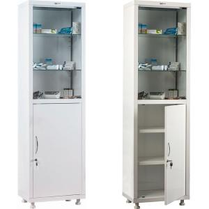 Металлический медицинский шкаф для хранения инструментов МД 1 1650/SG 1655*500*320 мм