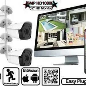 CCTV kameralari 8 ta IP 22 monitor