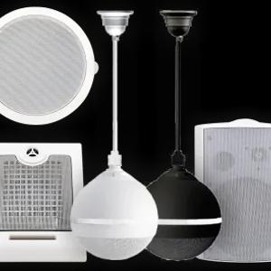 Потолочные подвесные навесные всепогодные колонки усилители