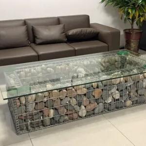 Стол из габиона