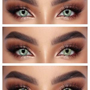 CC2-05 GREEN  0.00  Цветные ЗЕЛЕНЫЕ контактные линзы, для красоты. 1 Линза