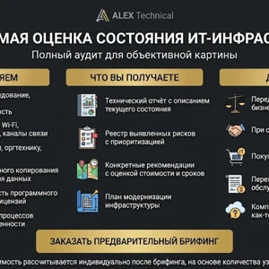 Audit of the organization's IT infrastructure