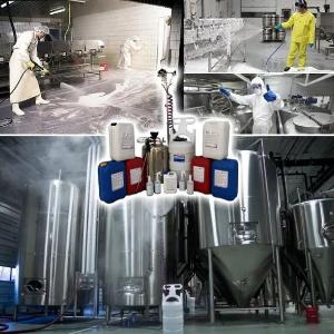 Сильно щелочное моющее средство с сильным пенообразованием для очистки обожженных поверхностей, чистки коптильней, рам, решеток и других сильно жирных поверхностей DUMAS EXTRA FOAM