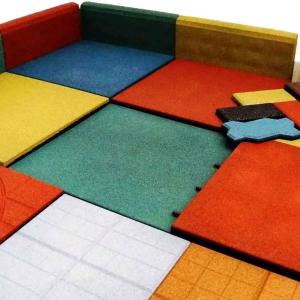 Резиновая плитка для обустройства дворовых территорий, тротуаров