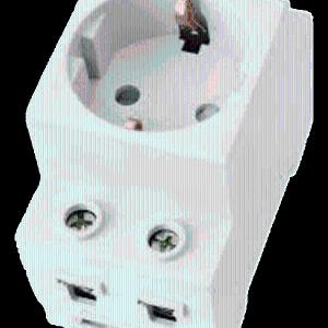 Розетка б/з  на дин рейку AC30-112