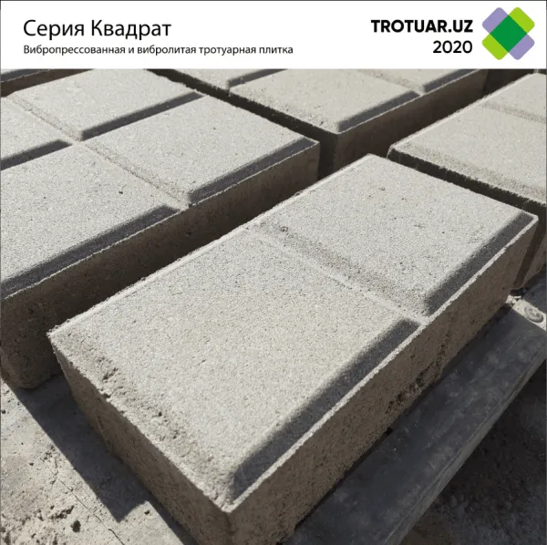 Брусчатка Квадрат Mix 20х20, 20х10