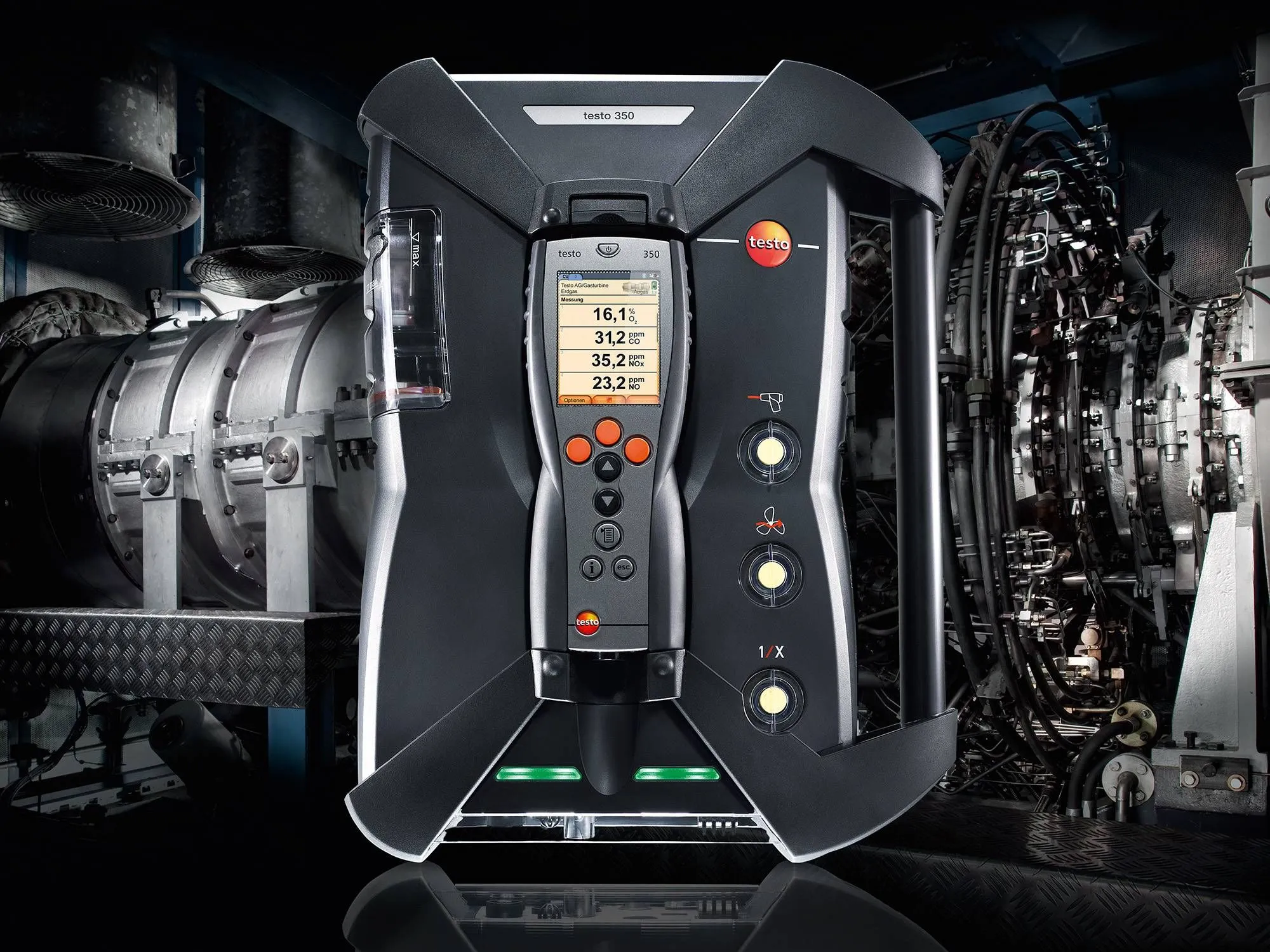 Testo 350 gaz analizatori - sanoat emissiya tahlili
