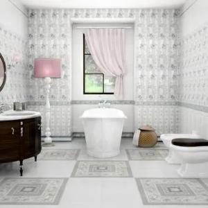 Кафель 33x100 Provence белый