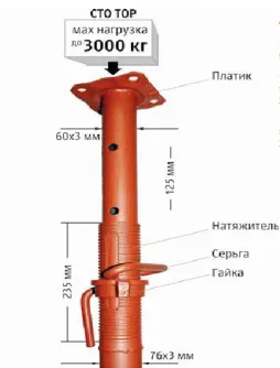 Телескопик стойка 3,6